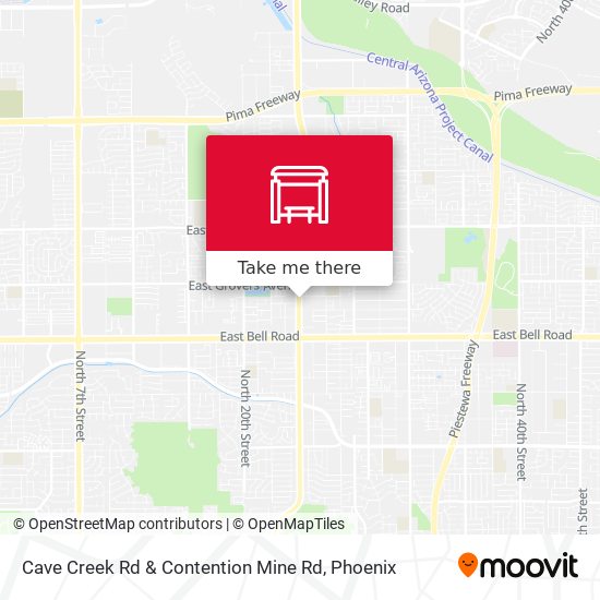 Mapa de Cave Creek Rd & Contention Mine Rd