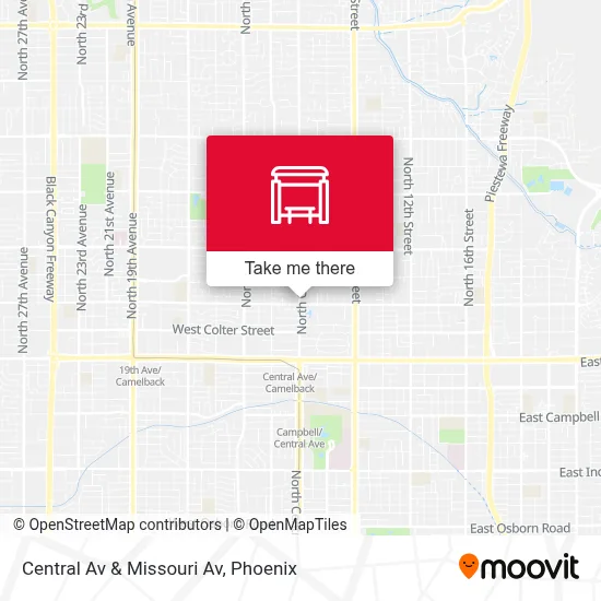 Central Av & Missouri Av map