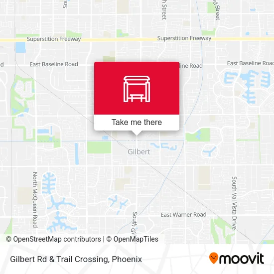 Mapa de Gilbert Rd & Trail Crossing