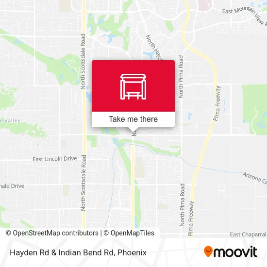 Mapa de Hayden Rd & Indian Bend Rd