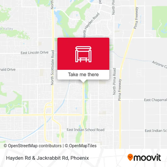 Hayden Rd & Jackrabbit Rd map