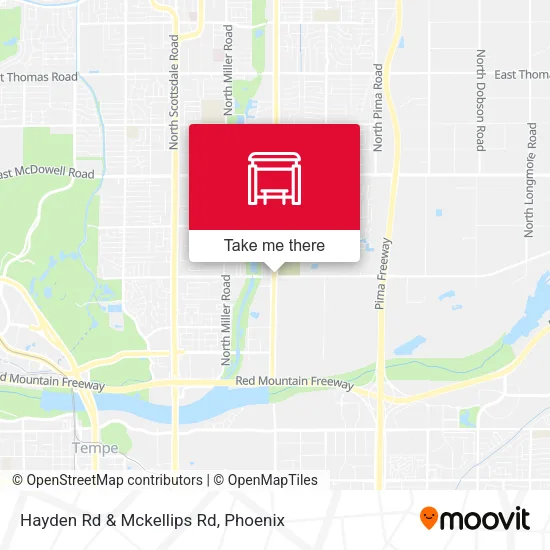 Hayden Rd & Mckellips Rd map