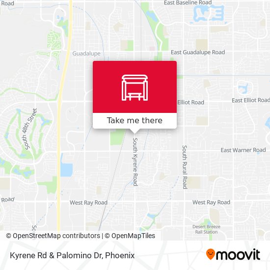 Mapa de Kyrene Rd & Palomino Dr