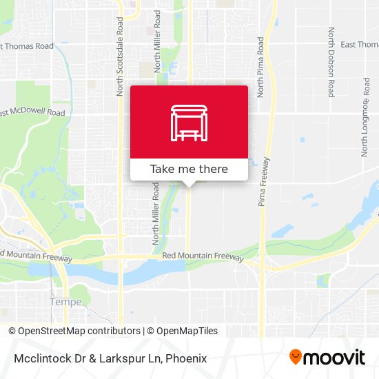 Mapa de Mcclintock Dr & Larkspur Ln