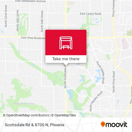 Scottsdale Rd & 8700 N map