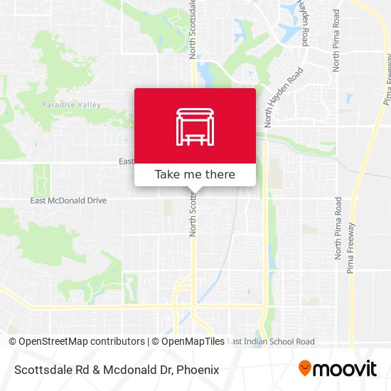 Scottsdale Rd & Mcdonald Dr map