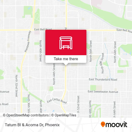 Tatum Bl & Acoma Dr map