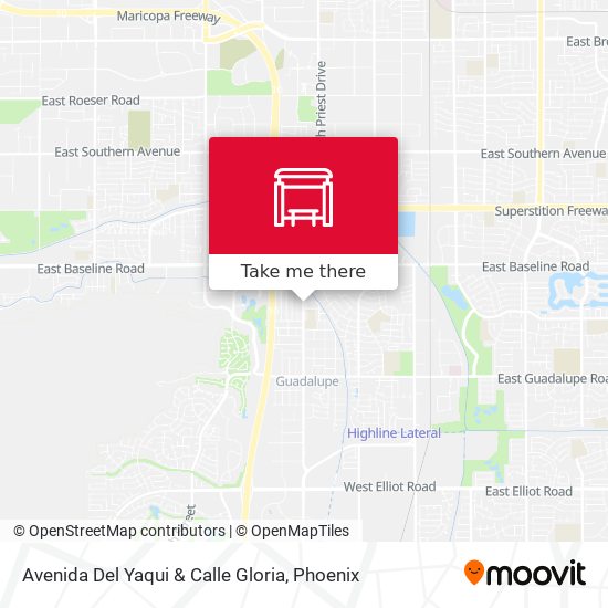 Avenida Del Yaqui & Calle Gloria map