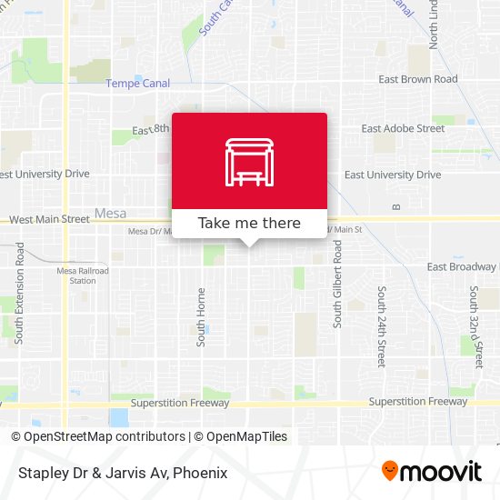Mapa de Stapley Dr & Jarvis Av