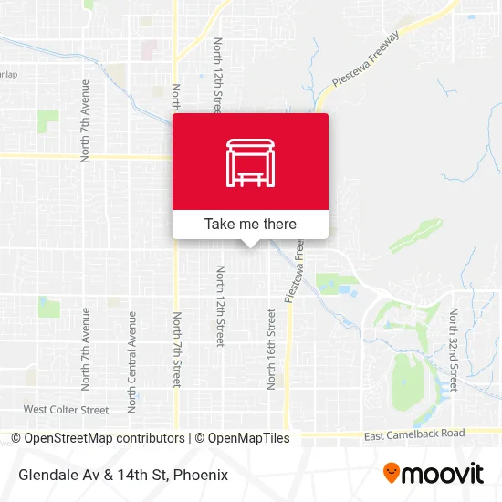 Glendale Av & 14th St map