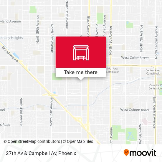 Mapa de 27th Av & Campbell Av