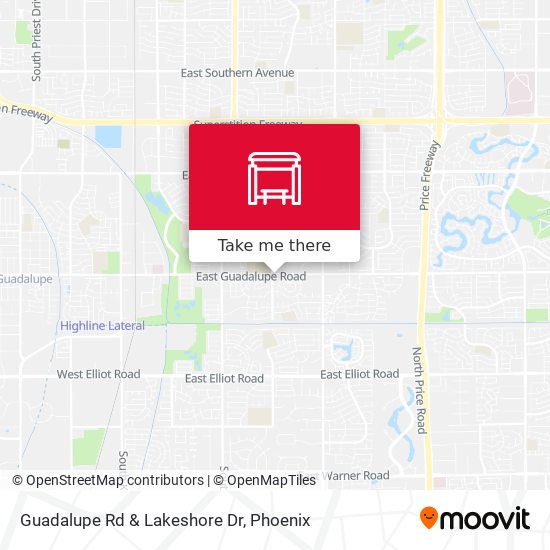 Guadalupe Rd & Lakeshore Dr map