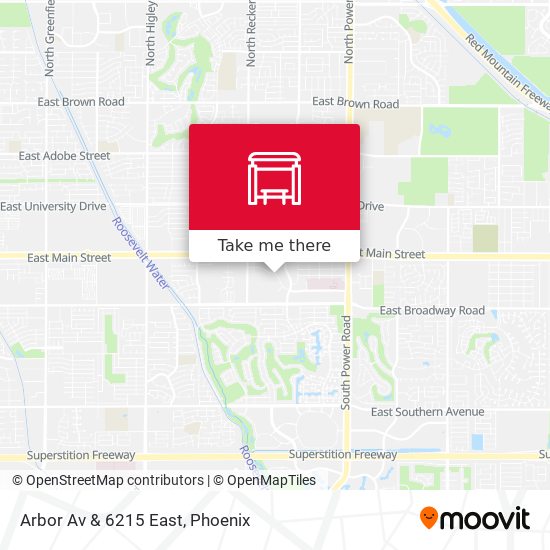 Arbor Av & 6215 East map