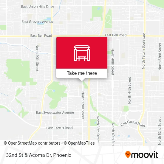 32nd St & Acoma Dr map