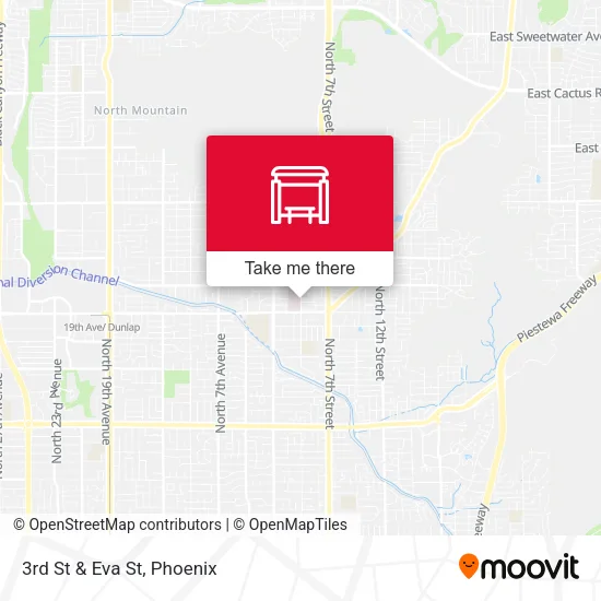 Mapa de 3rd St & Eva St