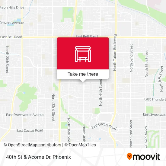 40th St & Acoma Dr map