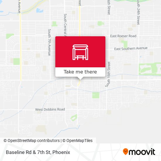 Mapa de Baseline Rd & 7th St