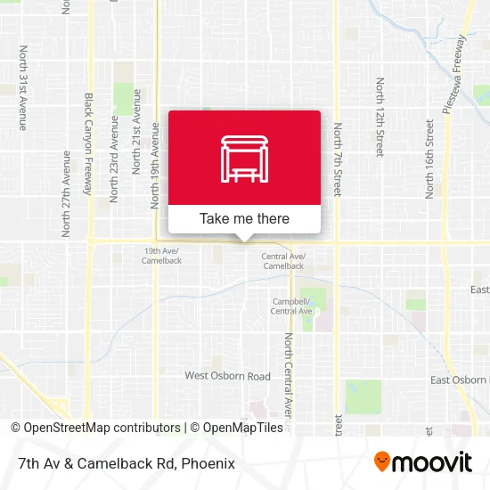 Mapa de 7th Av & Camelback Rd