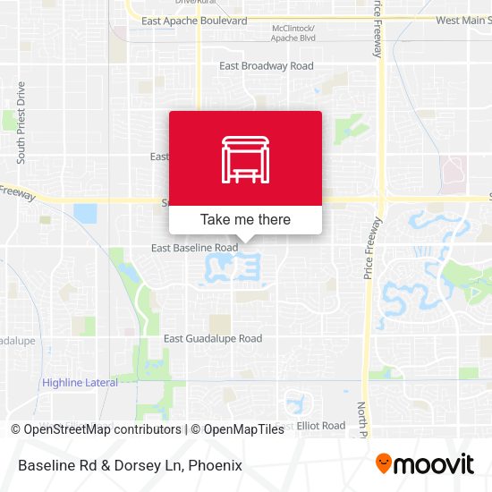 Baseline Rd & Dorsey Ln map