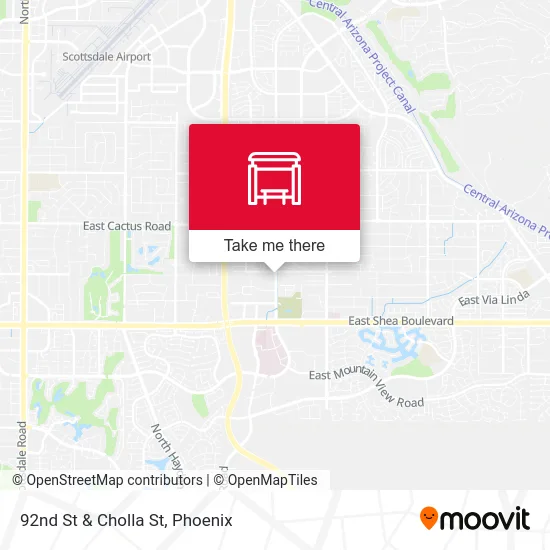 Mapa de 92nd St & Cholla St