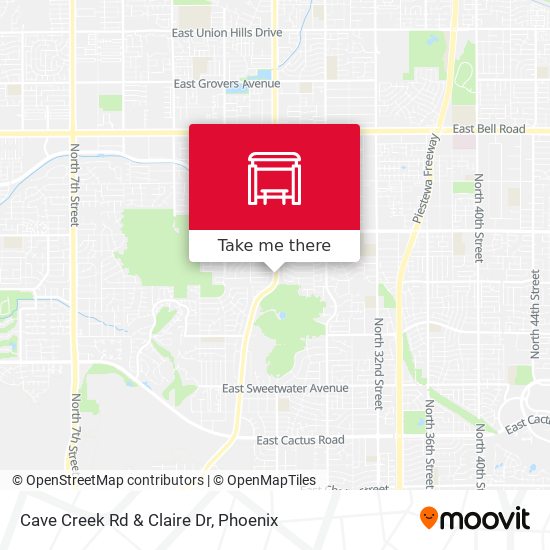 Cave Creek Rd & Claire Dr map