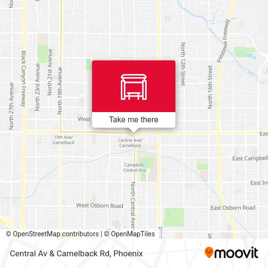 Central Av & Camelback Rd map