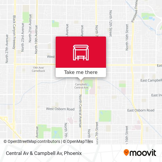 Mapa de Central Av & Campbell Av