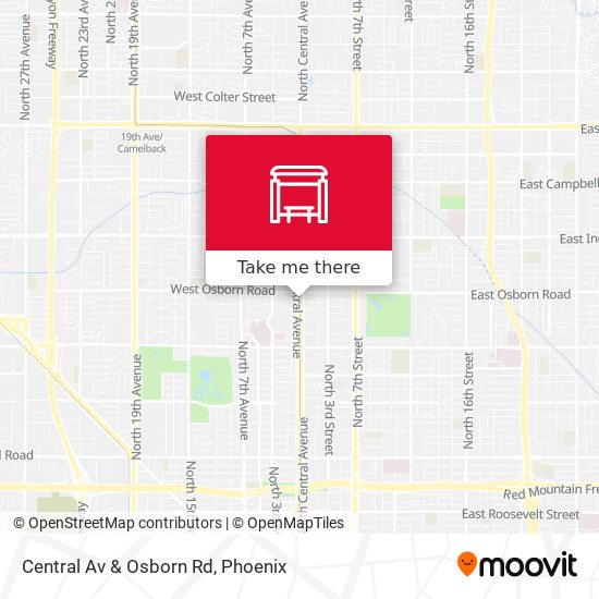 Mapa de Central Av & Osborn Rd