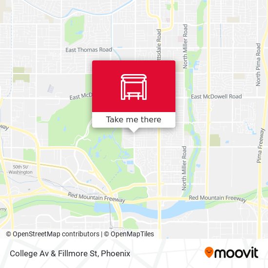 Mapa de College Av & Fillmore St