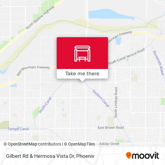 Gilbert Rd & Hermosa Vista Dr map