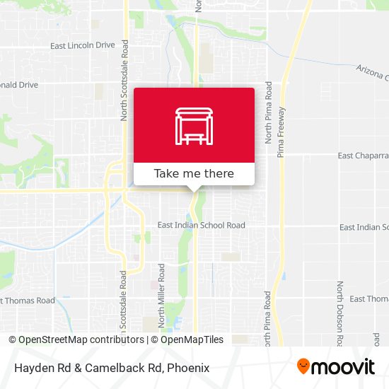 Mapa de Hayden Rd & Camelback Rd