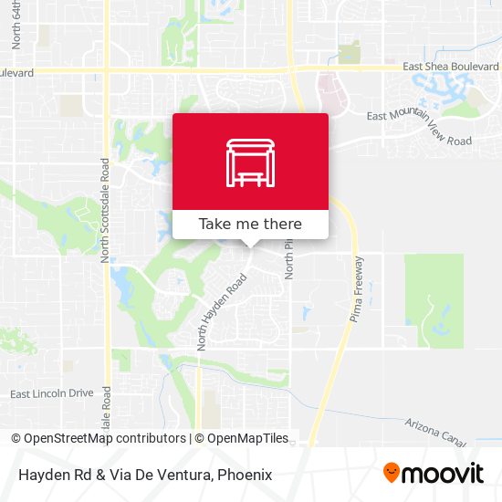 Hayden Rd & Via De Ventura map