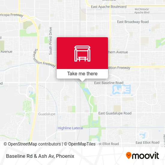 Baseline Rd & Ash Av map