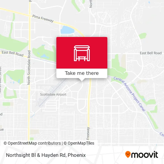 Mapa de Northsight Bl & Hayden Rd