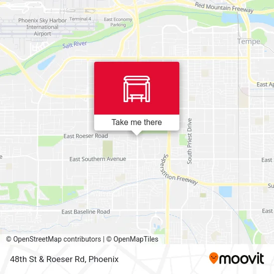 48th St & Roeser Rd map