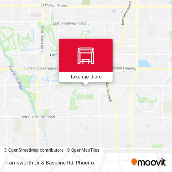 Farnsworth Dr & Baseline Rd map