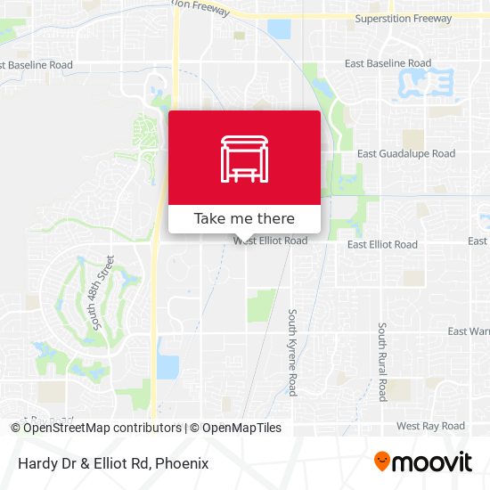 Hardy Dr & Elliot Rd map