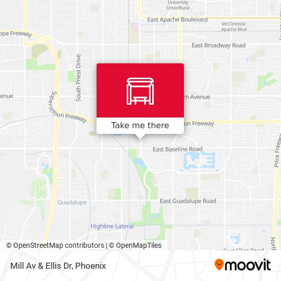 Mapa de Mill Av & Ellis Dr
