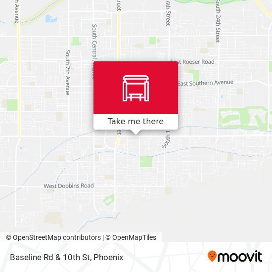 Baseline Rd & 10th St map