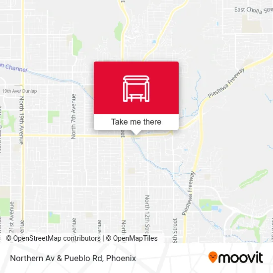 Northern Av & Pueblo Rd map