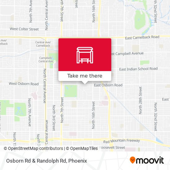 Mapa de Osborn Rd & Randolph Rd