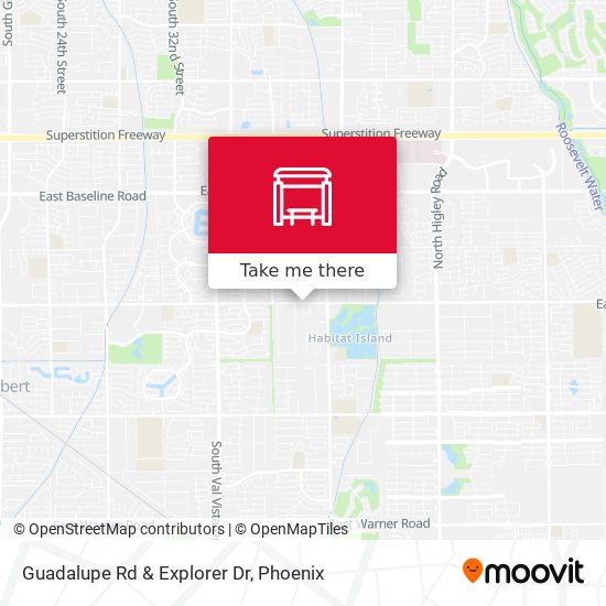 Mapa de Guadalupe Rd & Explorer Dr