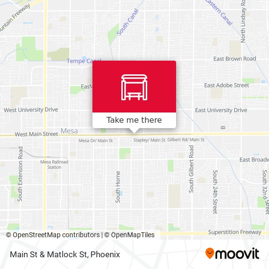 Main St & Matlock St map