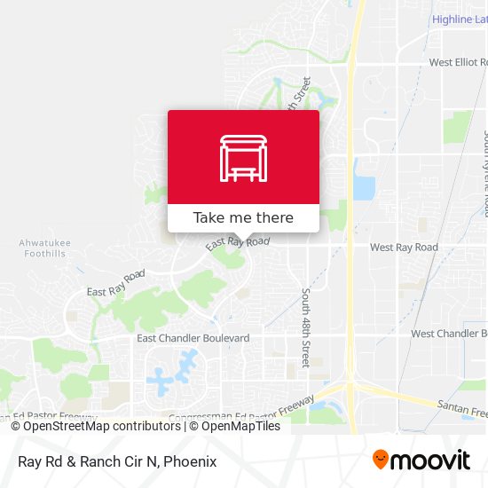 Ray Rd & Ranch Cir N map