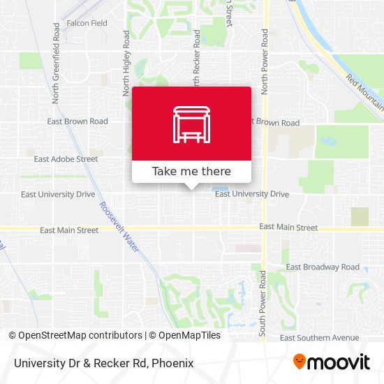 University Dr & Recker Rd map