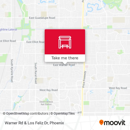 Mapa de Warner Rd & Los Feliz Dr