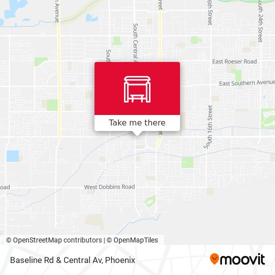 Baseline Rd & Central Av map