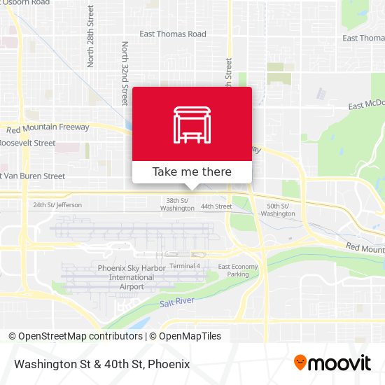 Mapa de Washington St & 40th St