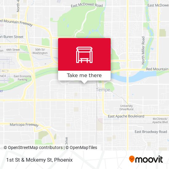 1st St & Mckemy St map