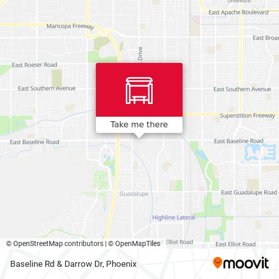 Mapa de Baseline Rd & Darrow Dr